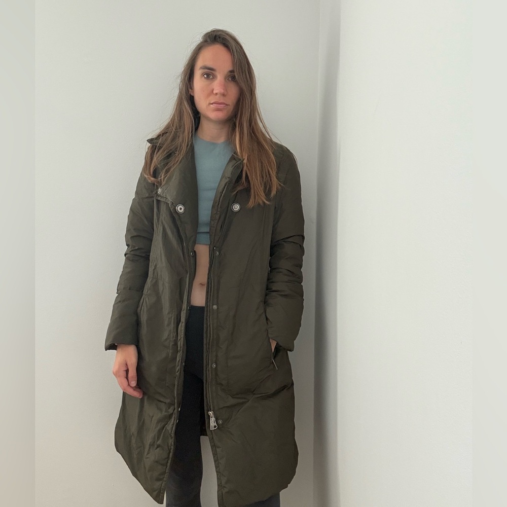Add Down Jacket size 4 S XS M? Army green
